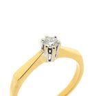 Image 3 of Gold solitaire ring with diamond | 0.15 ct.