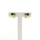 Image 1 of Gold stud earrings with diamond; 0.07 ct.