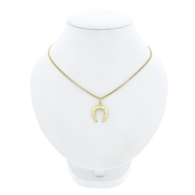 Image 3 of Gold horseshoe pendant