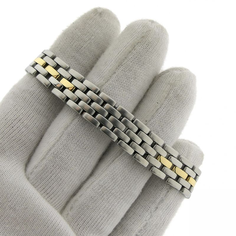 Image 14 of Cartier Panthère '1 Row'; 18k gold/steel women's watch