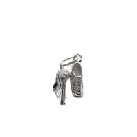 Silver football boot charm