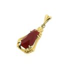 Image 10 of Vintage gold pendant with carnelian