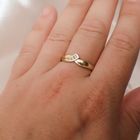 Image 4 of Gold ring with zirconia stones