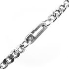 Image 8 of Silver gourmet link necklace | 47 cm