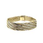 Image 2 of Two-tone gold fantasy link bracelet