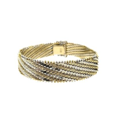 Image 2 of Two-tone gold fantasy link bracelet