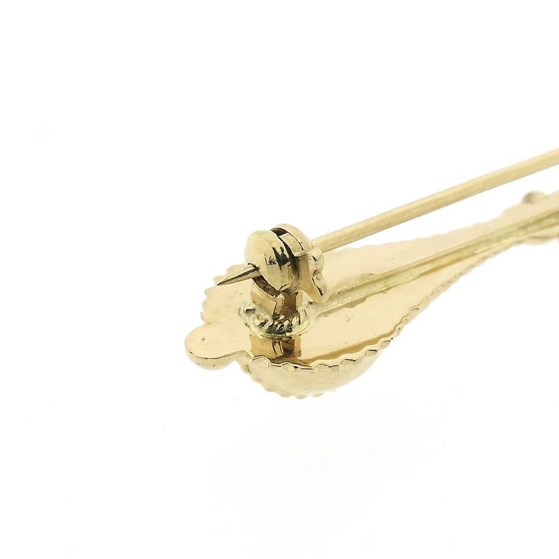 Image 4 of Gold brooch of a hat bell