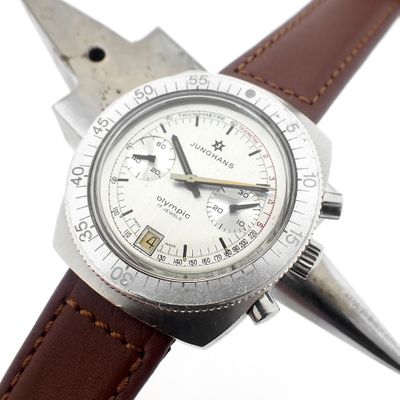 Image 1 of Junghans Olympic; Vintage chronograph men's watch