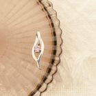 Image 9 of Silver pendant with a pink zirconia