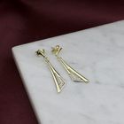 Image 5 of Gold diamond-plated earrings