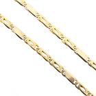 Image 3 of Two-tone gold Figaro link chain