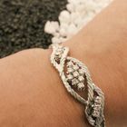 Image 4 of White gold bracelet with diamonds; 1.05 ct.