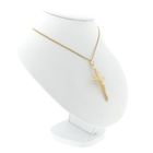 Image 5 of Gold pendant of a cross with corpus; INRI