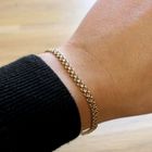 Image 10 of Gold double jasseron link bracelet | 19 cm