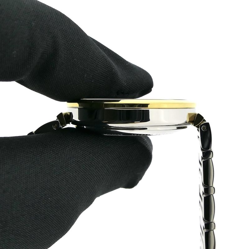 Image 6 of Movado Museum Classic; Two-tone automatic women's watch with black dial; 0607679