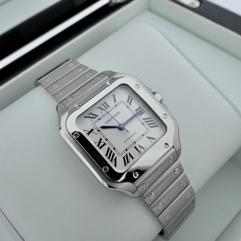 Image 12 of Cartier Santos 'Medium' 4075 WSSA0029; Automatic unisex watch