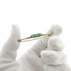 Image 8 of Vintage gold brooch with jade