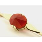 Image 2 of Antique gold brooch with carnelian