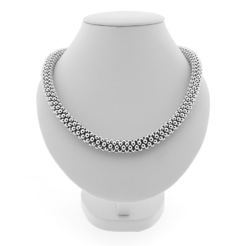 Image 8 of Fope bicolor gold mesh link necklace