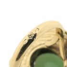 Image 6 of Gold Victorian ring with jade and rose-cut diamonds; approx. 0.32 ct.