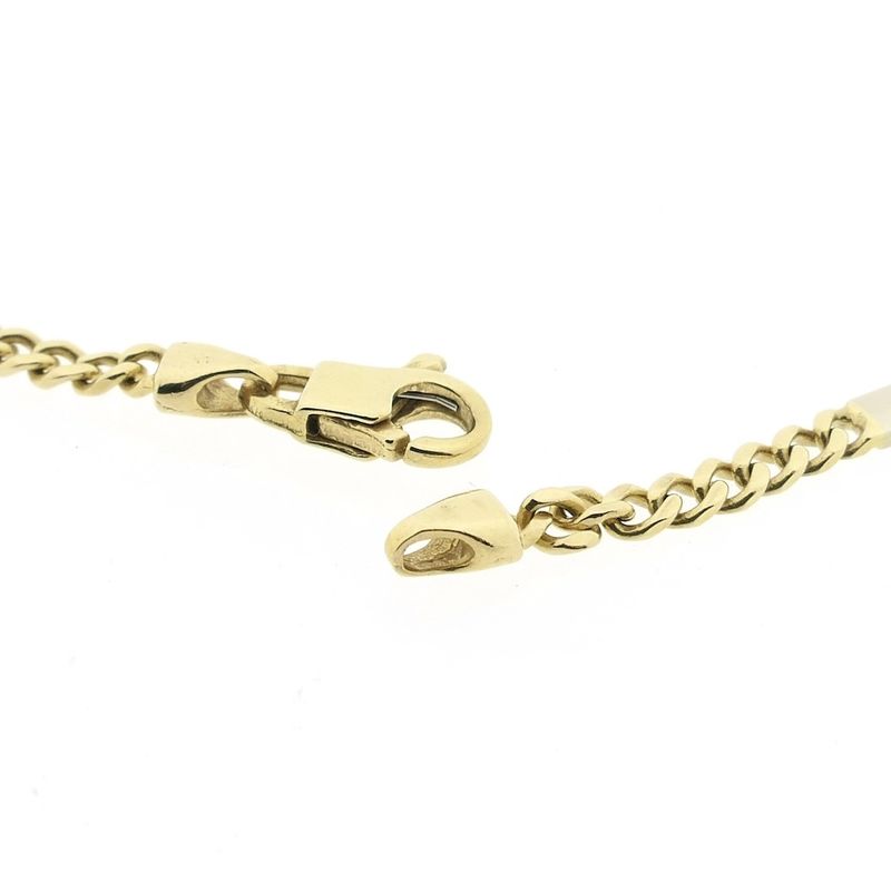Image 4 of Two-tone gold Figaro/gourmet link chain
