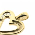 Image 8 of Gold pendant of a heart with zirconia