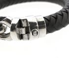 Image 7 of Silver leather Buddha to Buddha bracelet | 20 cm