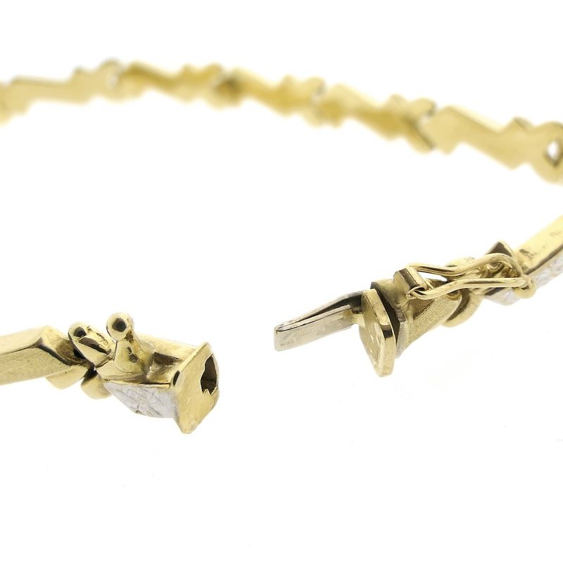 Image 5 of Two-tone gold fantasy link bracelet | 20.5 cm