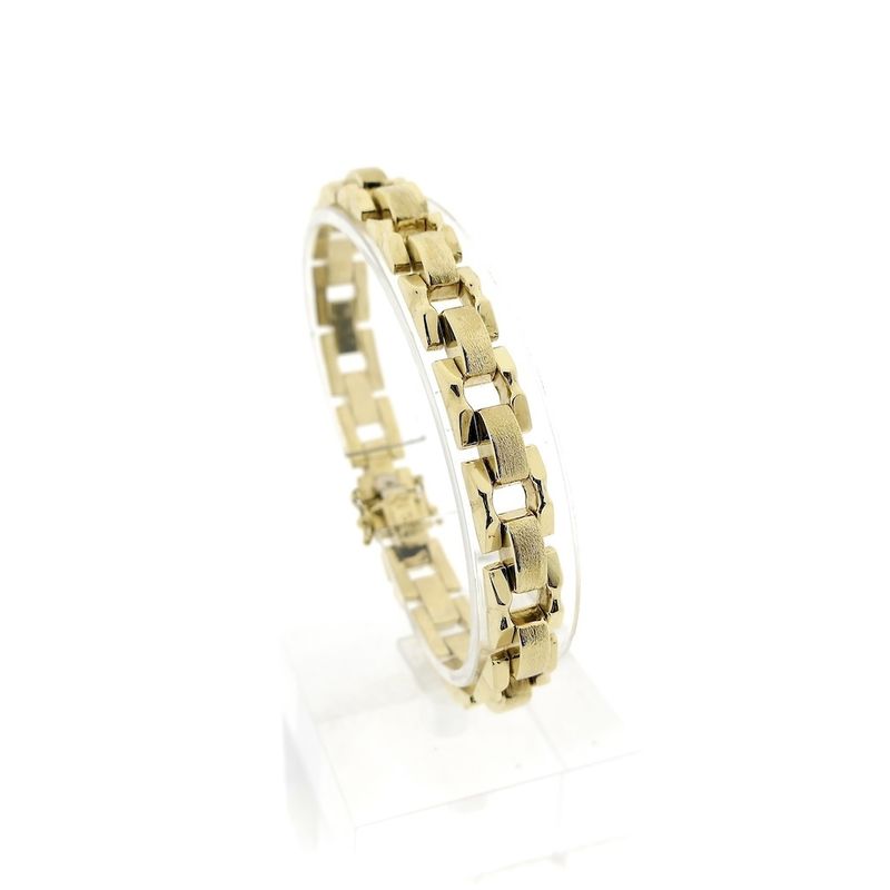 Image 1 of Gold Bismarck link bracelet