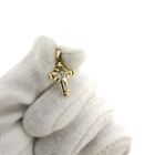 Image 8 of Two-tone gold pendant of a cross with corpus