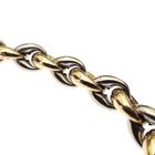 Image 2 of Two-tone gold anchor link bracelet