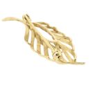 Image 4 of Gold feather brooch | Vintage