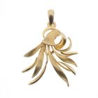 Image 1 of Gold pendant with an abstract shape