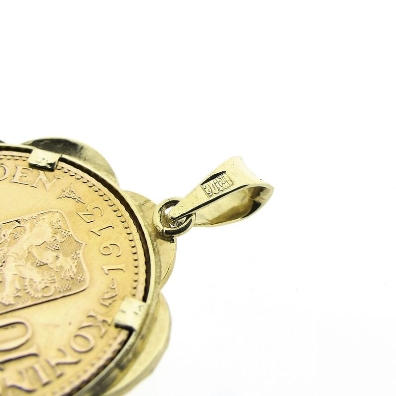 Image 6 of Gold pendant of a 10-guilder coin; Queen Wilhelmina 1913