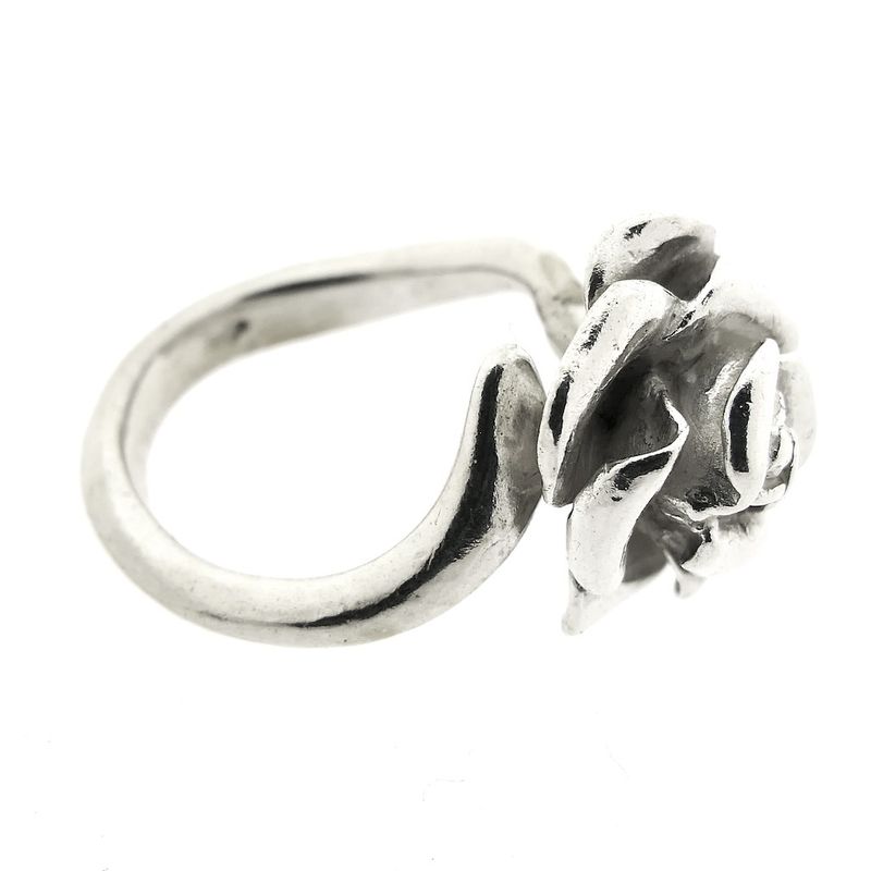 Image 7 of Silver ring with rose