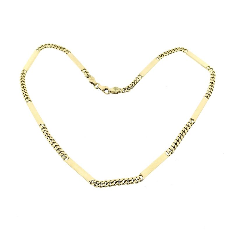 Image 3 of Solid gold gourmet link chain
