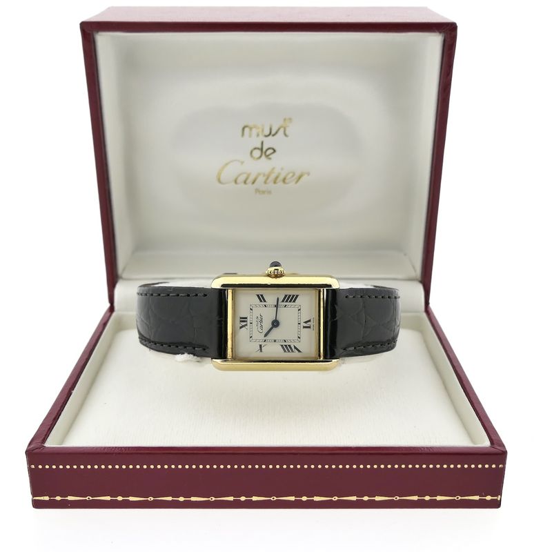 Image 15 of Cartier Tank Vermeil 2415; Women's watch