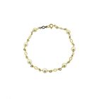Image 3 of Gold bracelet with pearls | 20 cm