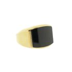 Image 8 of Gold signet ring with onyx