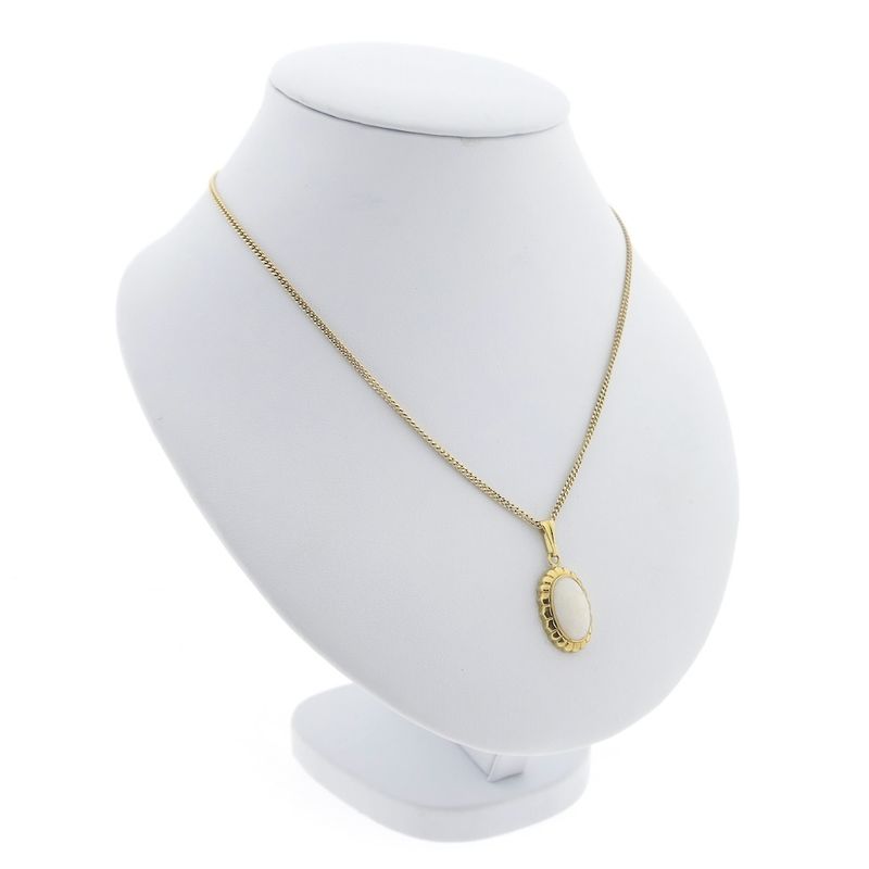 Image 4 of Gold pendant with precious opal | Vintage