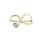 Image 7 of Two-tone gold brooch as a bow