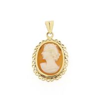 Gold pendant with cameo | Vintage