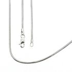 Image 1 of White gold snake link chain | 40 cm