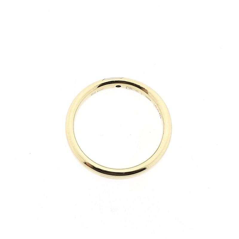 Image 5 of Bicolor Gold Wedding Ring with Diamond; 0.02 ct.