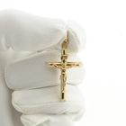 Image 12 of 18-karat gold pendant of a cross with corpus | INRI