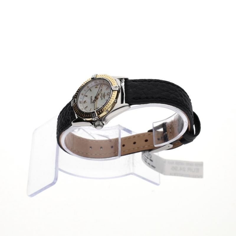 Image 5 of Breitling Callistino 'Mother of Pearl' D52045; 18k gold/steel women's watch