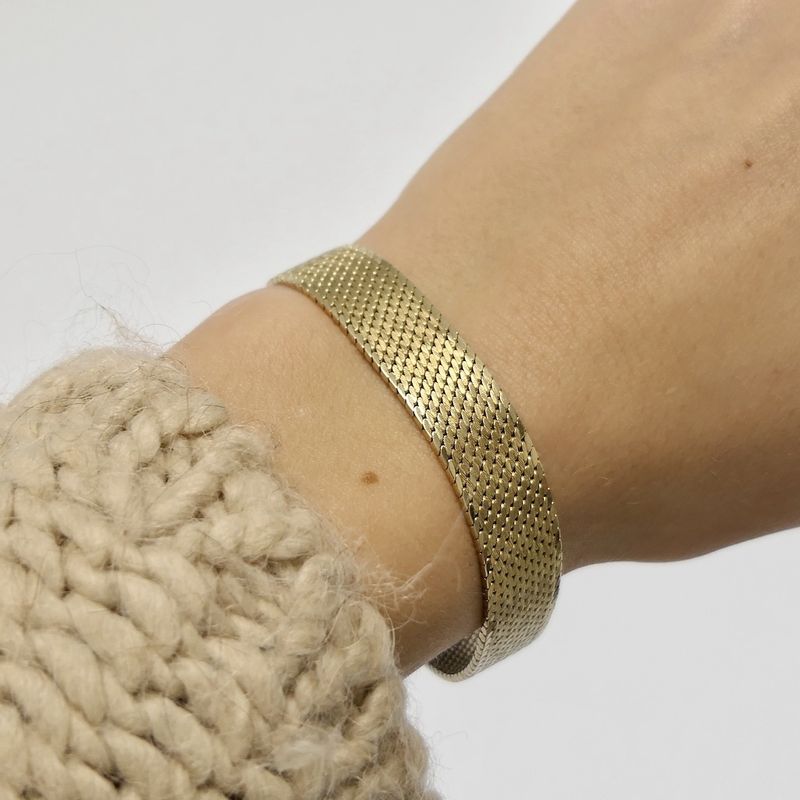 Image 7 of Vintage gold link bracelet | 19.5 cm