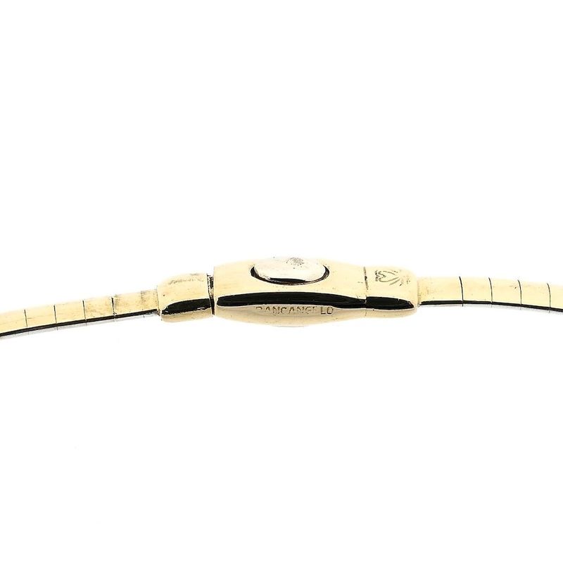 Image 4 of Bicolor gold omega link necklace; Dancangelo