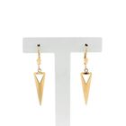Image 3 of Gold triangle stud earrings