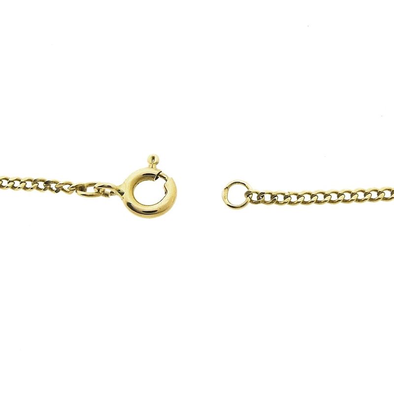 Image 3 of Gold gourmet link chain | 54 cm